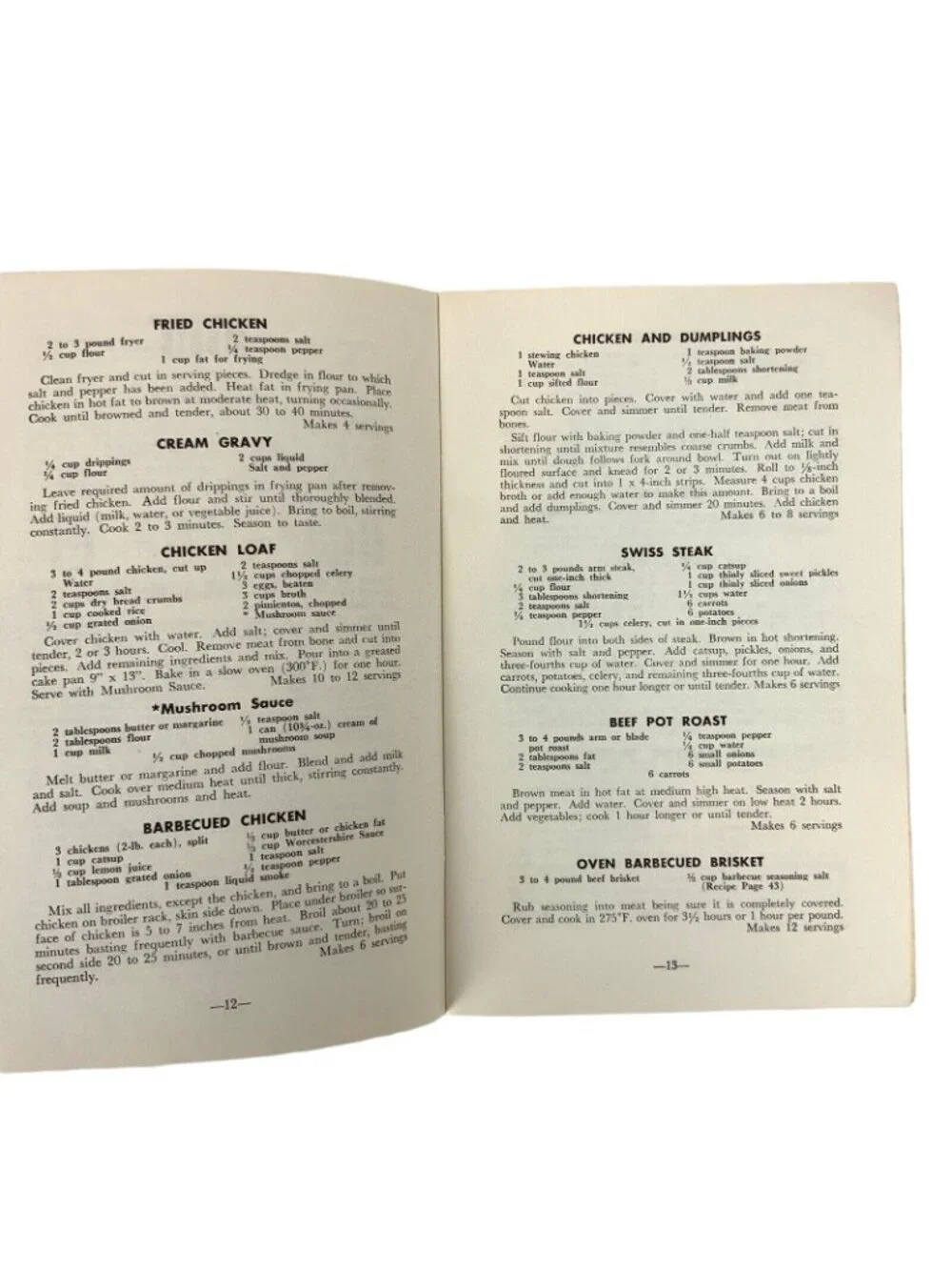 Southwest Recipes Cookbook 1977 Texas Electric Service Co 25 Year Anniversary